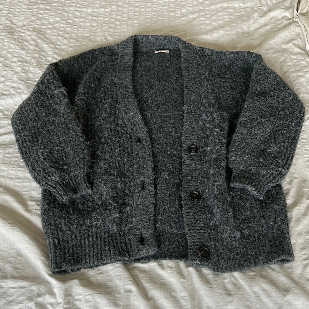 Cozy Woven Cardigan W/ Buttons